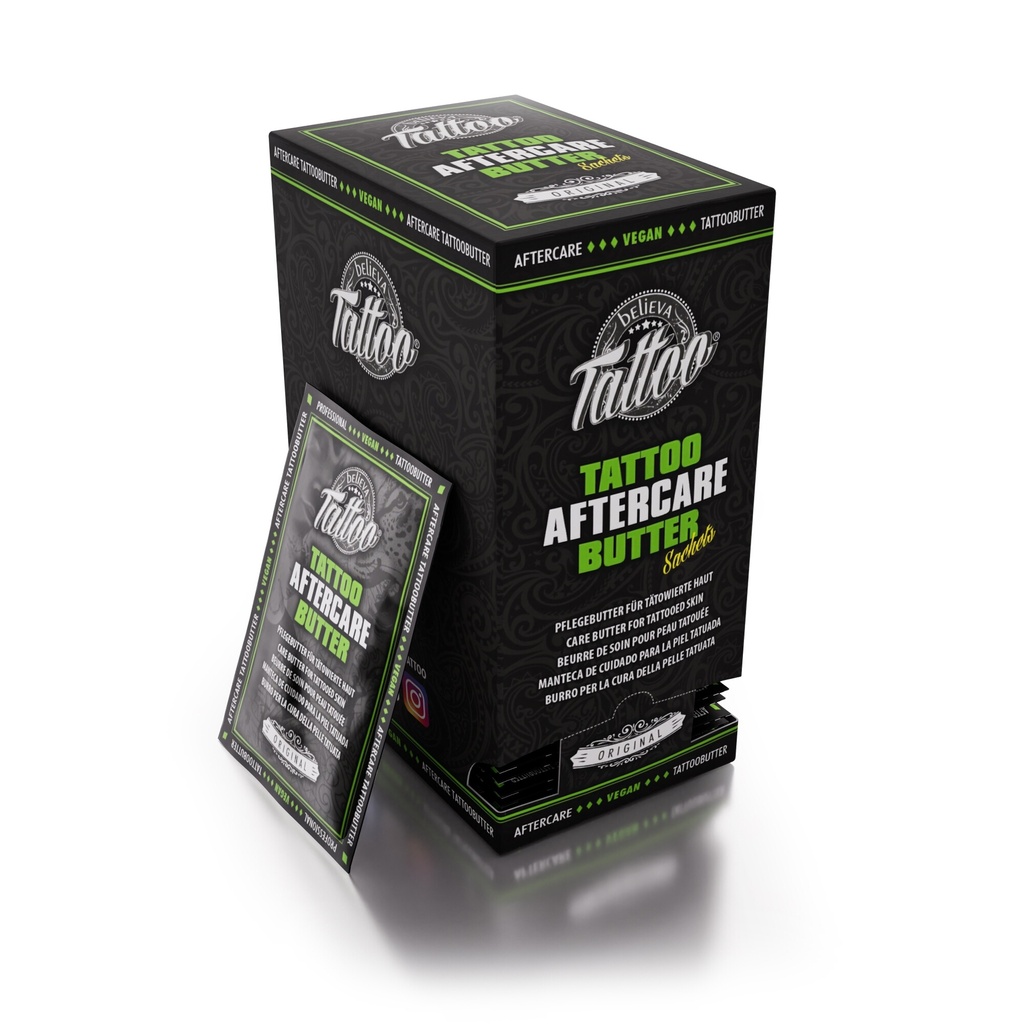 Believa Tattoo Professional Sobres de Mantequilla, 50x5ml