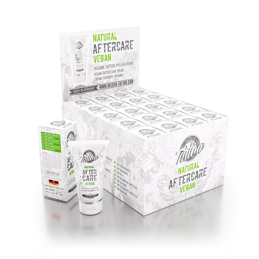 Présentoir Believa Tattoo Aftercare
 20x50ml
