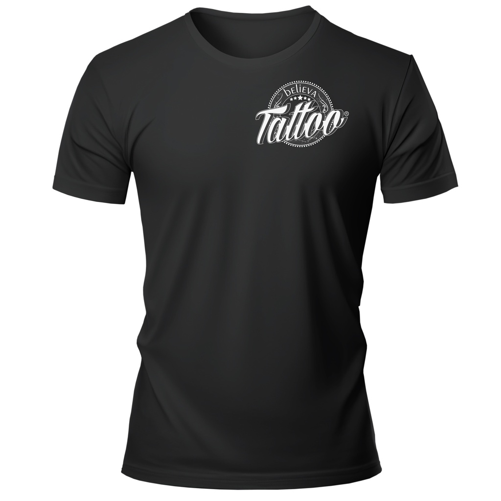 Original believa Tattoo Camiseta-negra