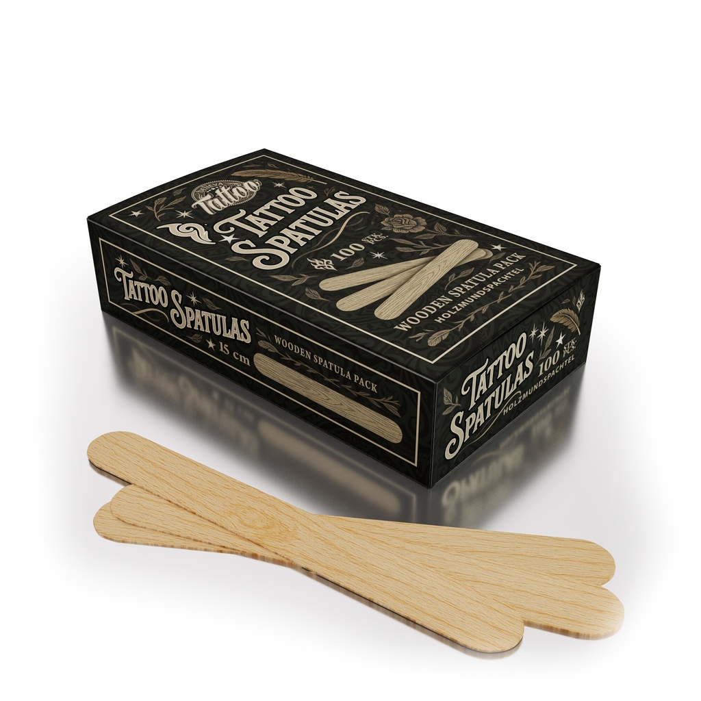 Believa Tattoo Spatulas Wooden tongue depressor
