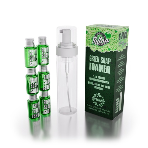 Sapone verde per tatuaggi Believa Shot 20 ml